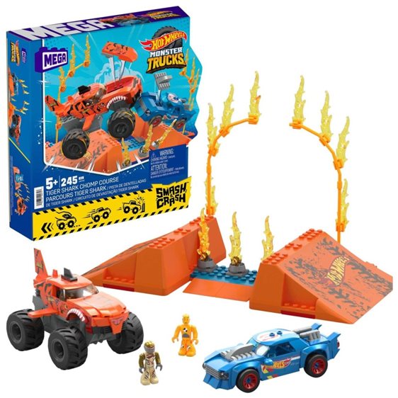 Mega Hot Wheels Smash N Crash Tiger Shark