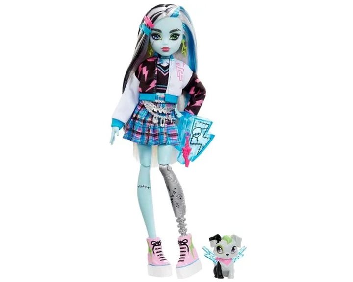 Mattel Monster High Doll, Frankie Stein With Accessories And Pet, Posable Fashion