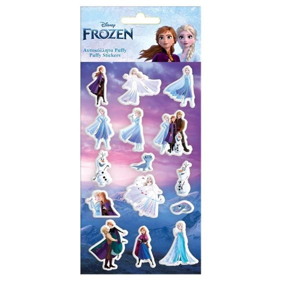 Αυτοκόλλητα Puffy 10x22εκ Frozen
