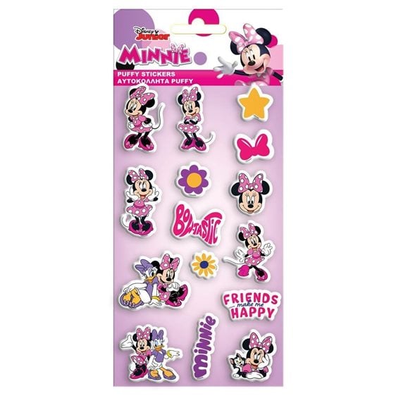 Αυτοκόλλητα Puffy 10x22εκ Minnie