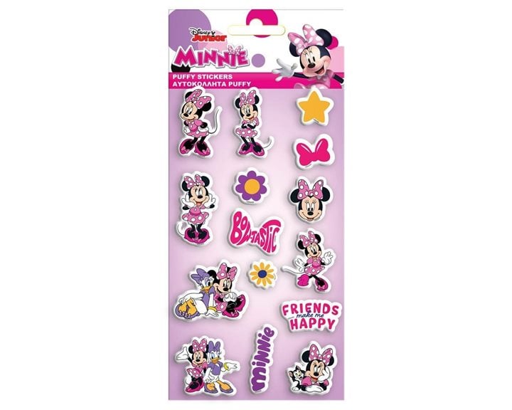 Αυτοκόλλητα Puffy 10x22εκ Minnie