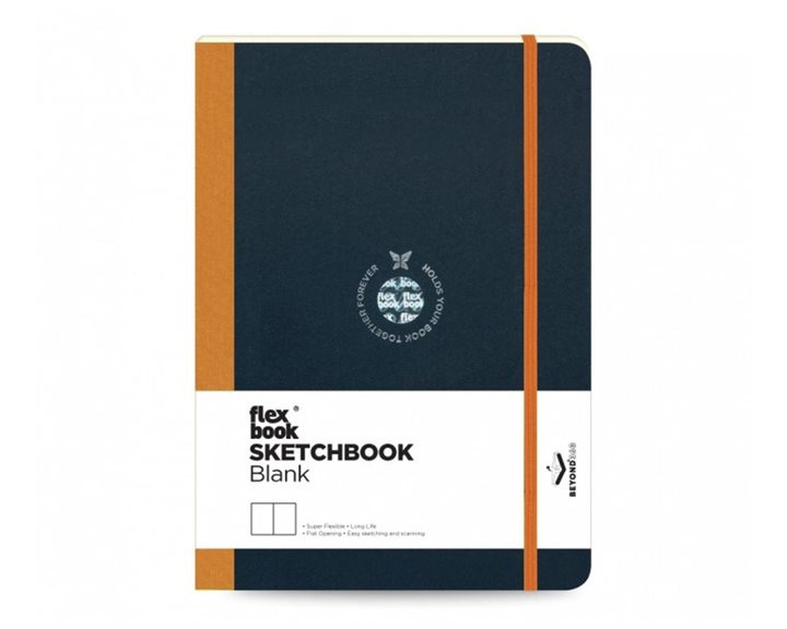 Σημειωματάριο Flex Global Sketchbook 15,5Χ21,5 Λινόδετο λάστιχο 2100113
