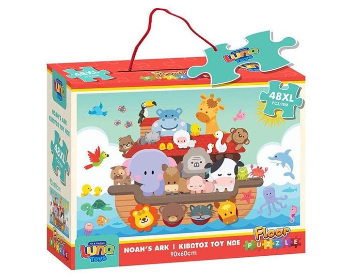 Puzzle Δαπέδου 48τμχ. 90χ60εκ. Κιβωτός του Νώε
