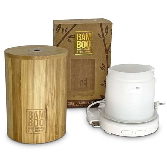 Bamboo Ultrasonic Aroma Diffuser Διαχύτης για Ελαια