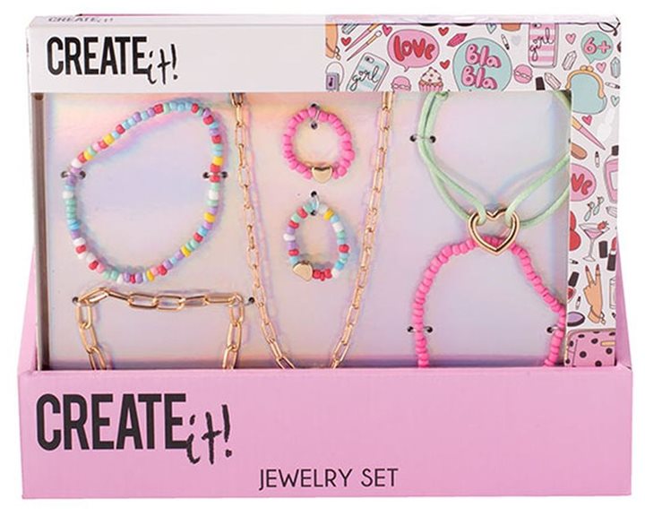 Creatit! Jewelry Set Κολιέ Δαχτυλίδια και Βραχιόλια