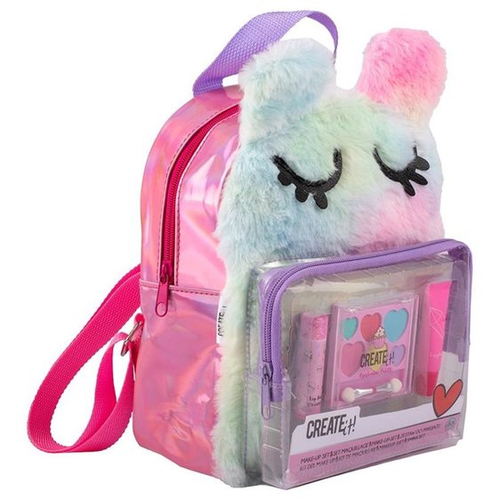 Creatit! Make up Set in Backpack Σκιες, Lip balm & Lip Gloss