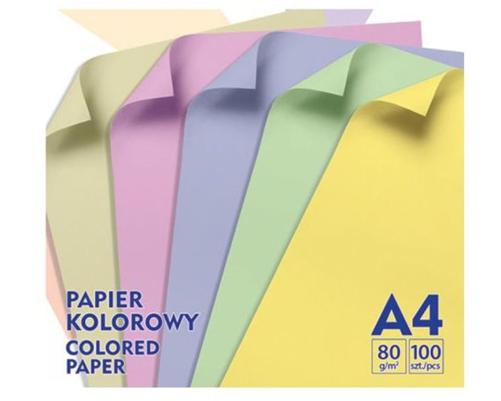 Xαρτί Φωτοτυπικό Α4 Gimboo 80gr Παστέλ Mix 5 Χρώματα 100φυλλα