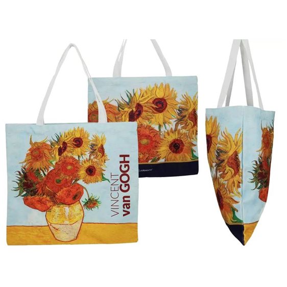 Τσάντα Πάνινη Carmani 40χ43cm V.Gogh Sunflowers