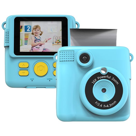 LAMTECH KID INSTANT CAMERA WITH FLASH BLUE