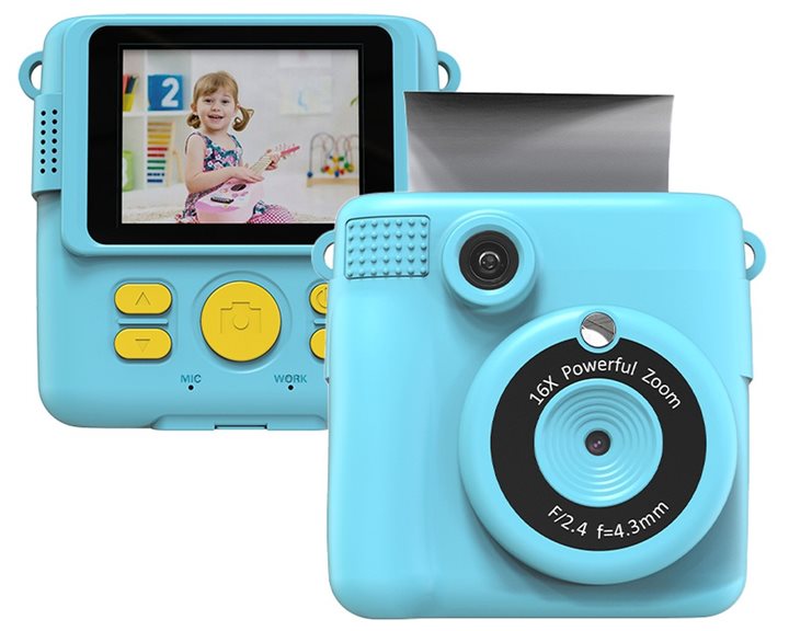 LAMTECH KID INSTANT CAMERA WITH FLASH BLUE