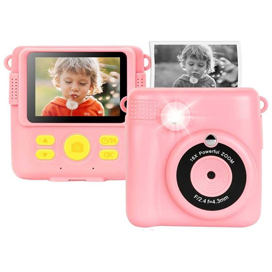 LAMTECH KID INSTANT CAMERA WITH FLASH PINK