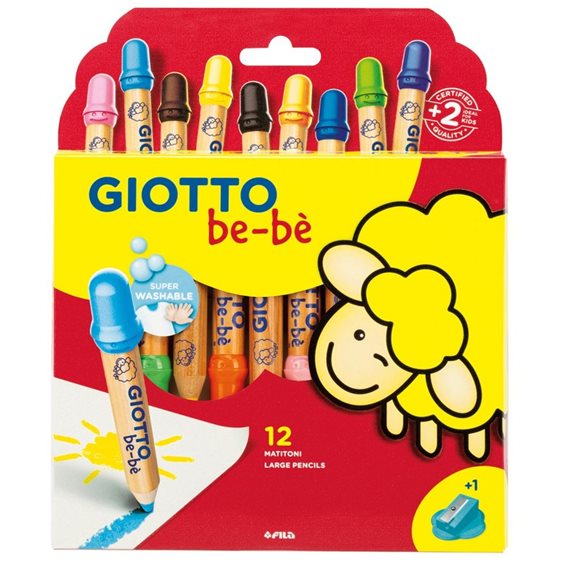Ξυλομπογιές Giotto Bebe 12τμχ.