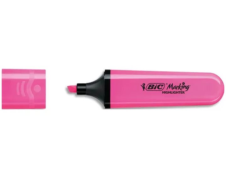 Μαρκαδόρος Υπογράμμισης Bic Flat B12 Neon Pink