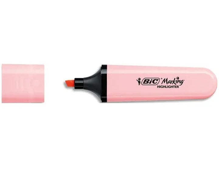 Μαρκαδόρος Υπογράμμισης Bic Flat B12 Pastel Pink