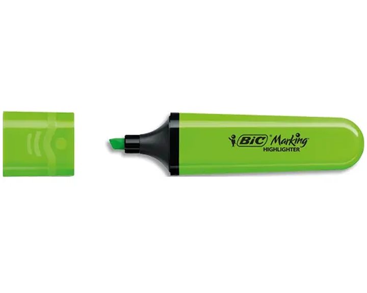 Μαρκαδόρος Υπογράμμισης Bic Flat B12 Neon Green