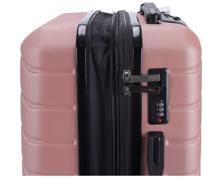Βαλίτσα Ταξιδίου Τρόλει ABS  Lavor Ροζ 1-601 70εκ.