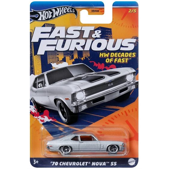 Mattel Hot Wheels Fast and Furious 70 Chevrolet Nova SS HNR88 / HRW42