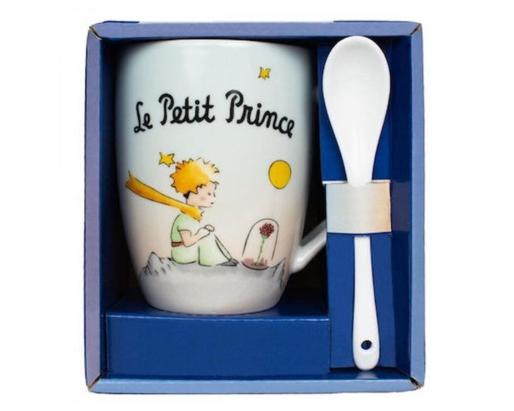 Enesco Κούπα με Κουταλάκι Le Petit Prince Planete Rose