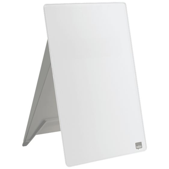 Nobo Glass Desktop Whiteboard Τρίποδο Λευκό 1905173