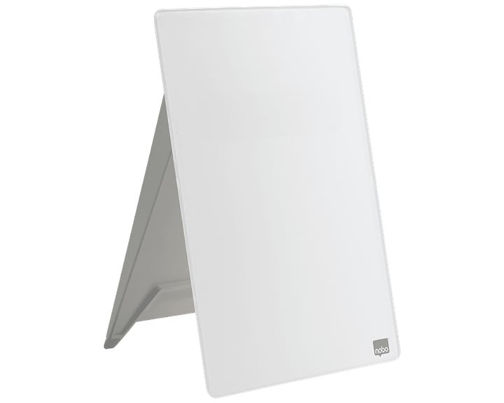 Nobo Glass Desktop Whiteboard Τρίποδο Λευκό 1905173
