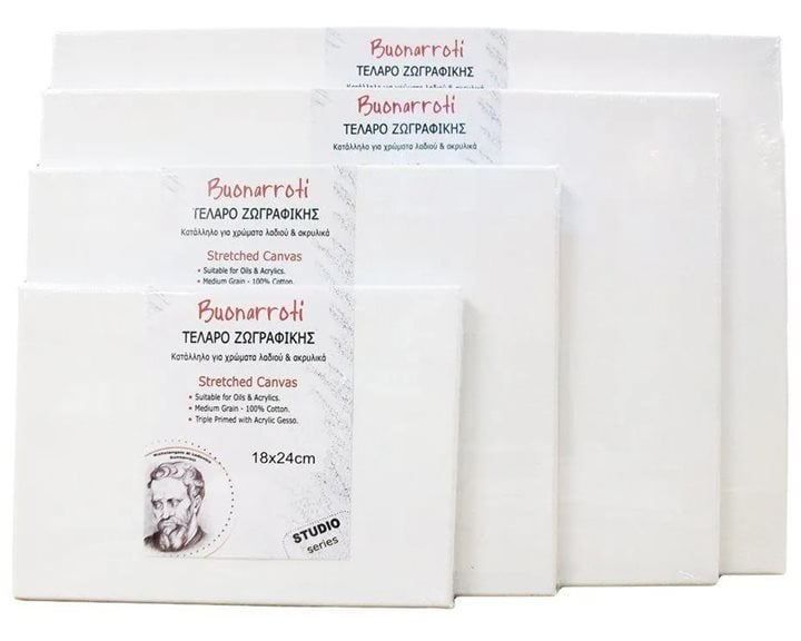 Τελάρο Ζωγραφικής Buonarroti  30x60cm με βαμβακερό καμβά