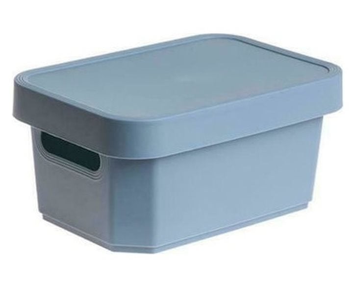 Κουτί Αποθήκευσης Πλαστικό με Καπάκι Cyclops 4.5L 26x17.5x12.3cm Μπλε