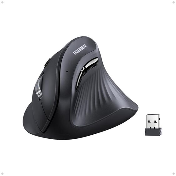 Mouse Wireless 2.4 GHz & Bluetooth UGREEN MU008 Black 25444