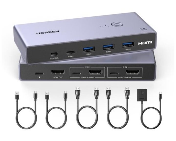 KVM Switch 2 port USB-C/HDMI UGREEN CM692 25961