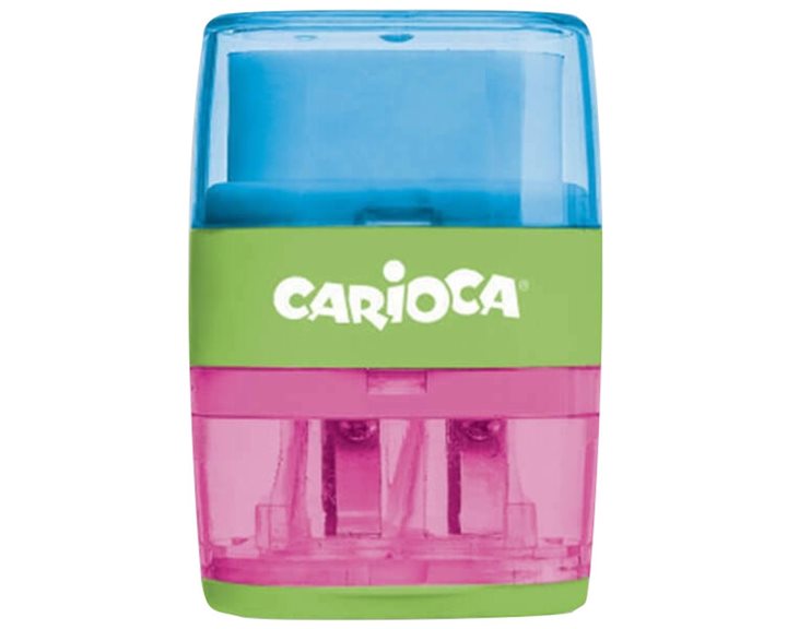 Ξύστρα  Carioca Διπλή Βαρελάκι & Γόμα