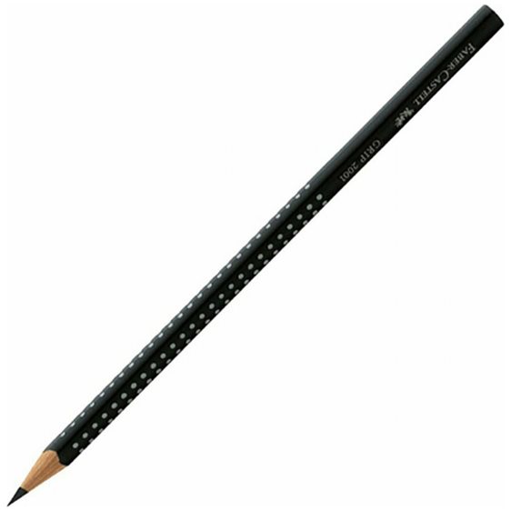 Μολύβι Τριγωνικό Faber Castell Sparkle Μαύρο 118299
