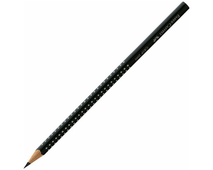 Μολύβι Τριγωνικό Faber Castell Sparkle Μαύρο 118299