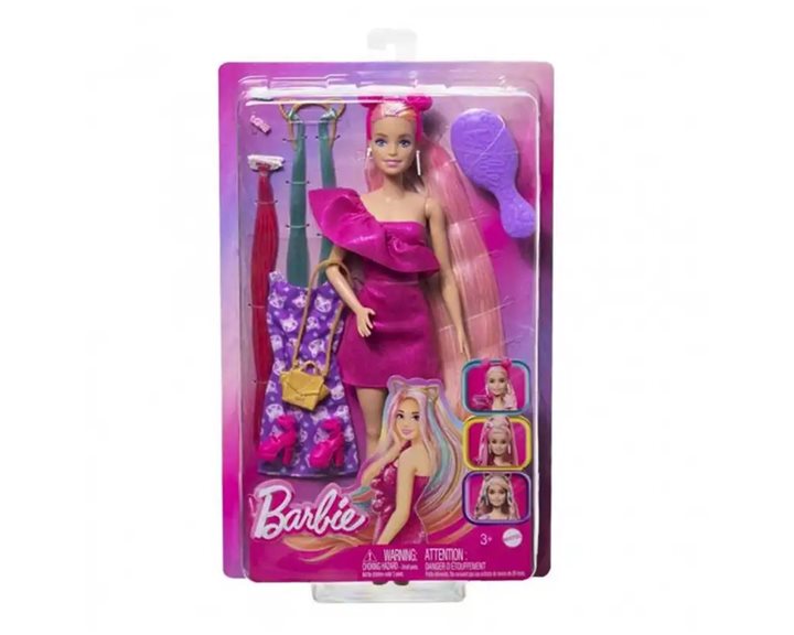 Mattel Barbie Πολύχρωμα Μαλλιά JDC85