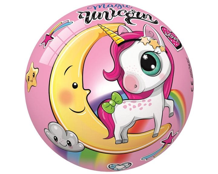 Μπάλα Πλαστική Magic Unicorn 23cm 11/3087