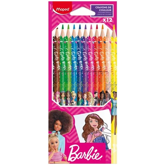 Ξυλομπογιές Maped Barbie 12τμχ 862207