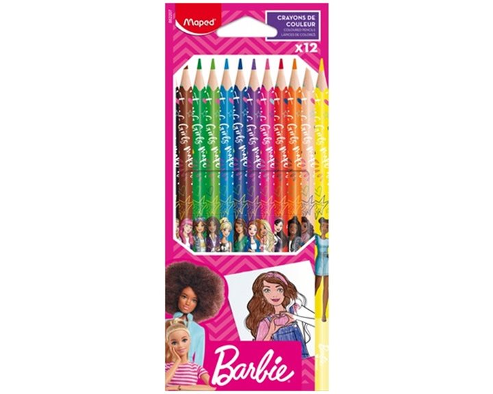 Ξυλομπογιές Maped Barbie 12τμχ 862207