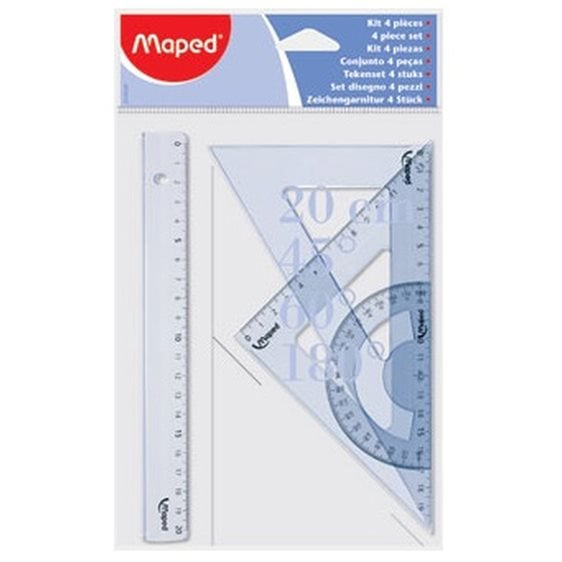 Γεωμετρικό Σετ Maped 4τμχ 20cm 242820