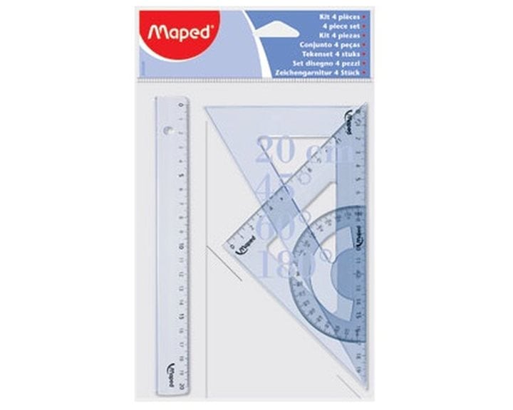 Γεωμετρικό Σετ Maped 4τμχ 20cm 242820