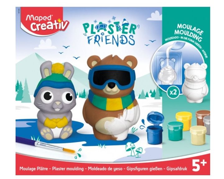 Σετ Μοντελισμού Maped Plaster Friend Αρκουδάκι Λαγουδάκιι 907208