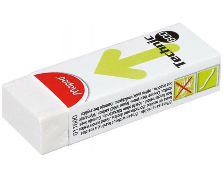Γόμα Maped Technic 600 Λευκή 011600