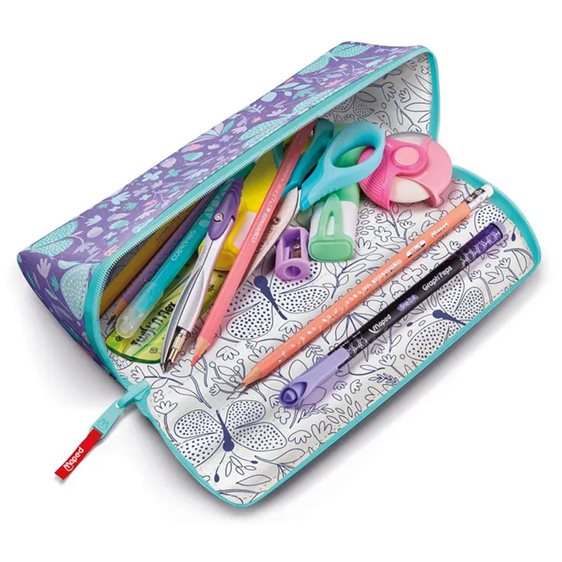 Κασετίνα Maped Essential Pastel Butterfly Glitter 931912