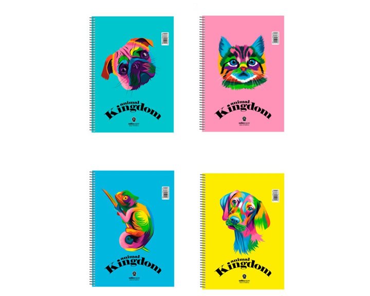 Τετράδιο Σπιράλ A4 Salko Animal Ginkdom 2Θεμ.60φυλ.6437