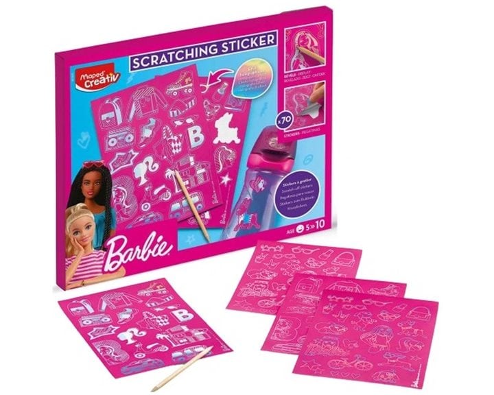 Σετ Maped Scratching Sticker Barbie 907075
