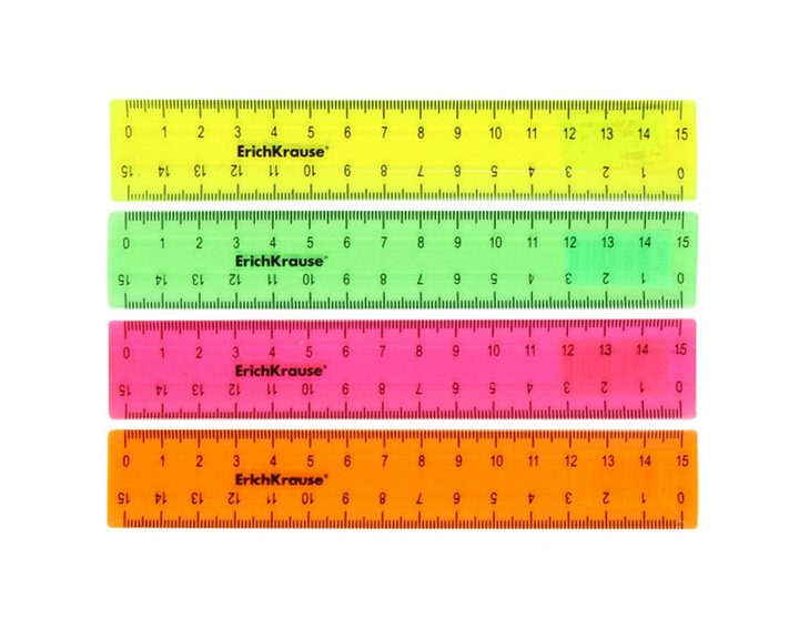 Χάρακας ErichKrause 15cm Neon 52997