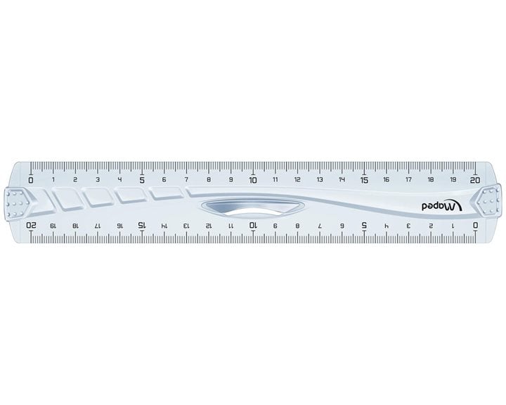 Χάρακας Maped με Λαβή 20cm 2 Πλευρές mm και 1/2 Graphic 242120