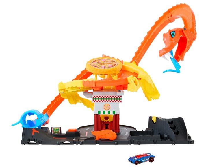 Mattel Hot Wheels Pizza Slam Cobra Attack City Πίστα Φίδι HTN81