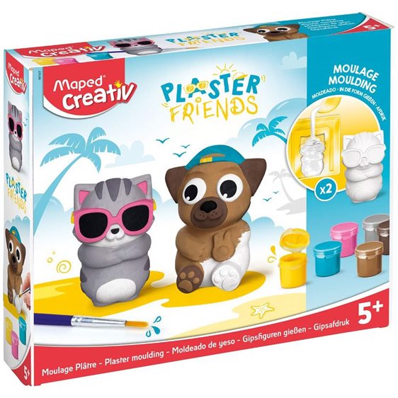 Σετ Μοντελισμού Maped Plaster Friend Σκυλάκι Γατάκι 907207