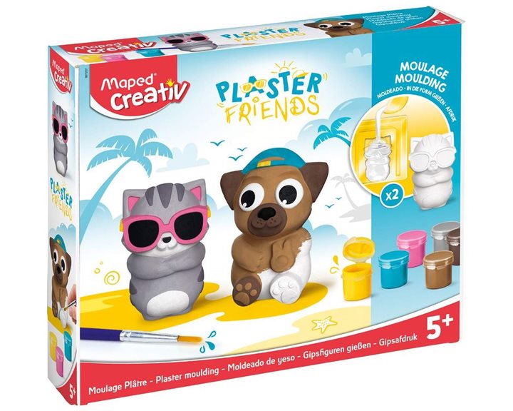 Σετ Μοντελισμού Maped Plaster Friend Σκυλάκι Γατάκι 907207