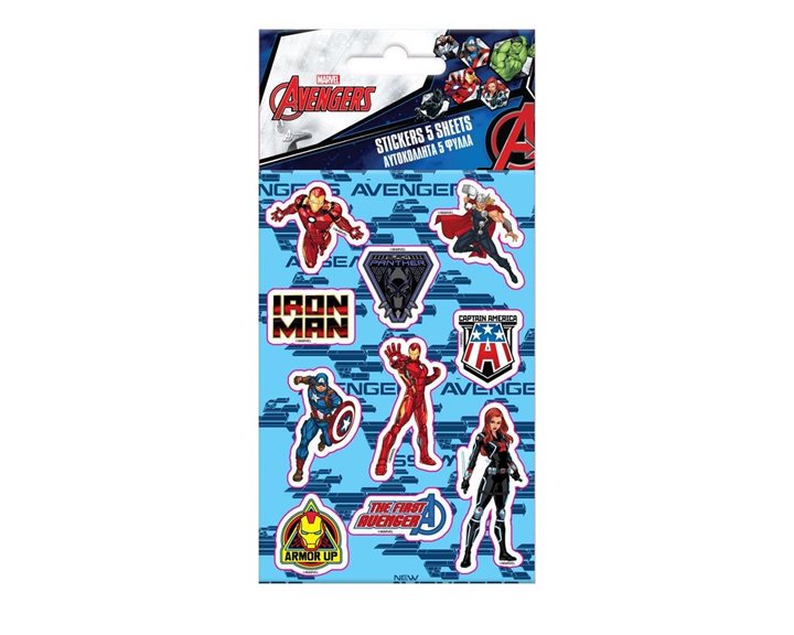 Αυτοκόλλητα Avengers 8x12 Φυλ. 000506180