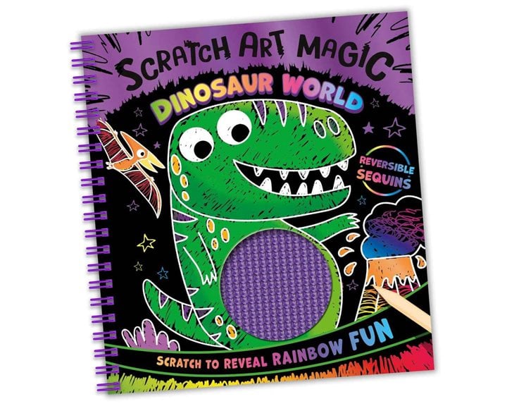 Scratch Art Sequins: Dinosaur World SCR-6