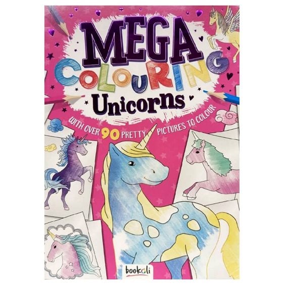 Mega Colouring 5: Unicorns   MEG-7